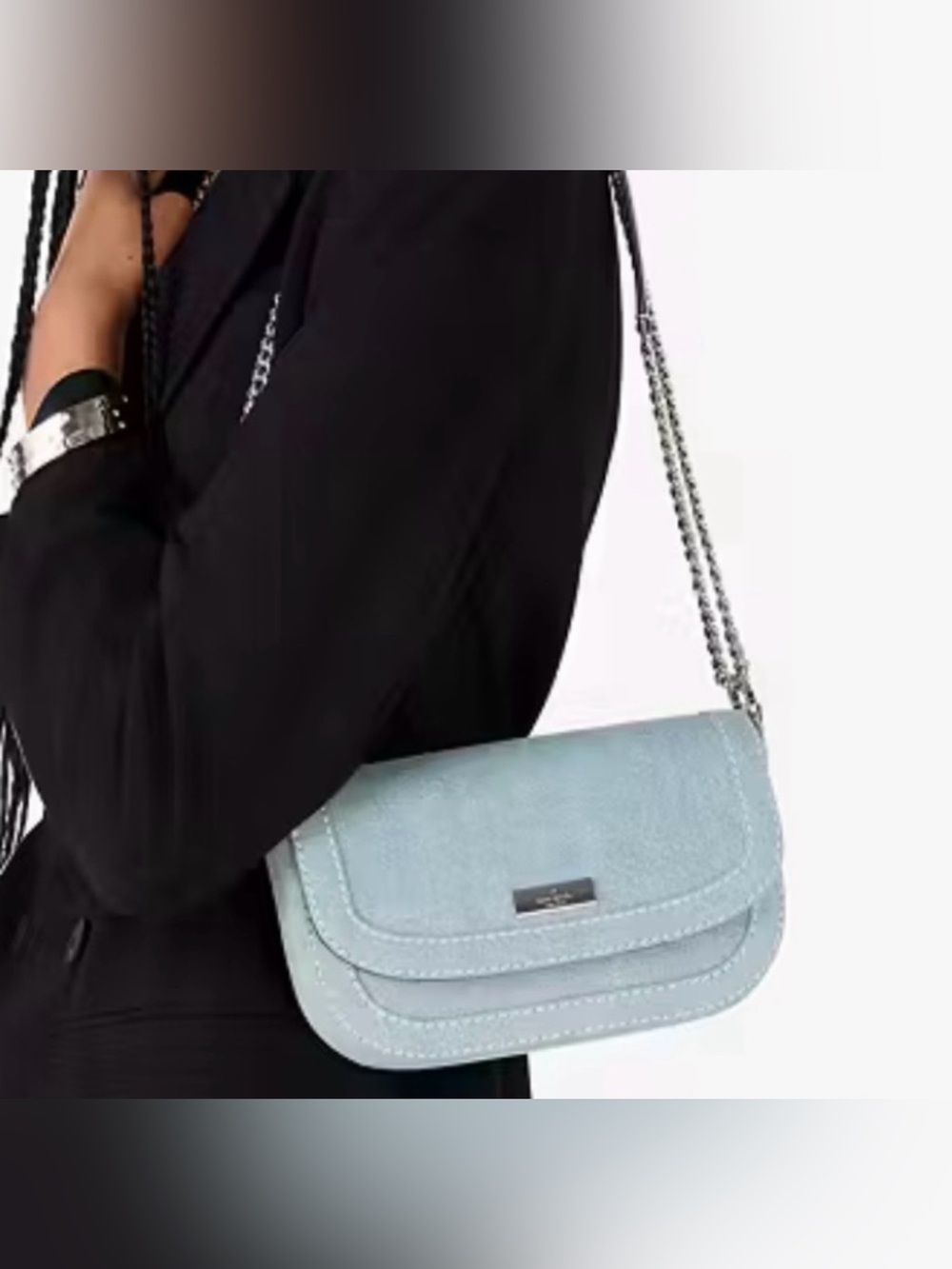 Kate Spade New York ♠️ Krista Denim Top-Handle Crossbody Bag NWOT 🌟 - Picture 3 of 8